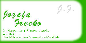 jozefa frecko business card